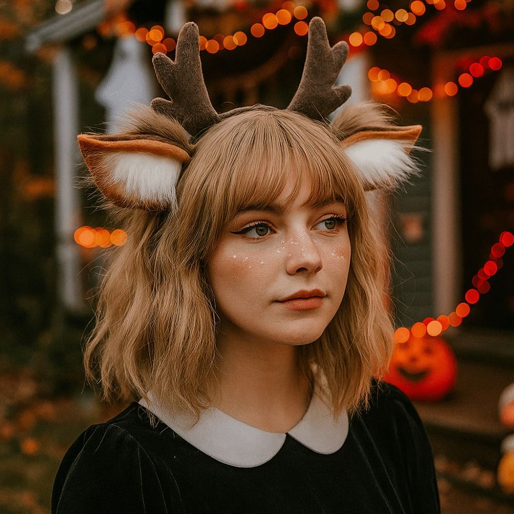 Унисекс повязка на голову с ол – обзор и цена Reindeer Antlers Headband