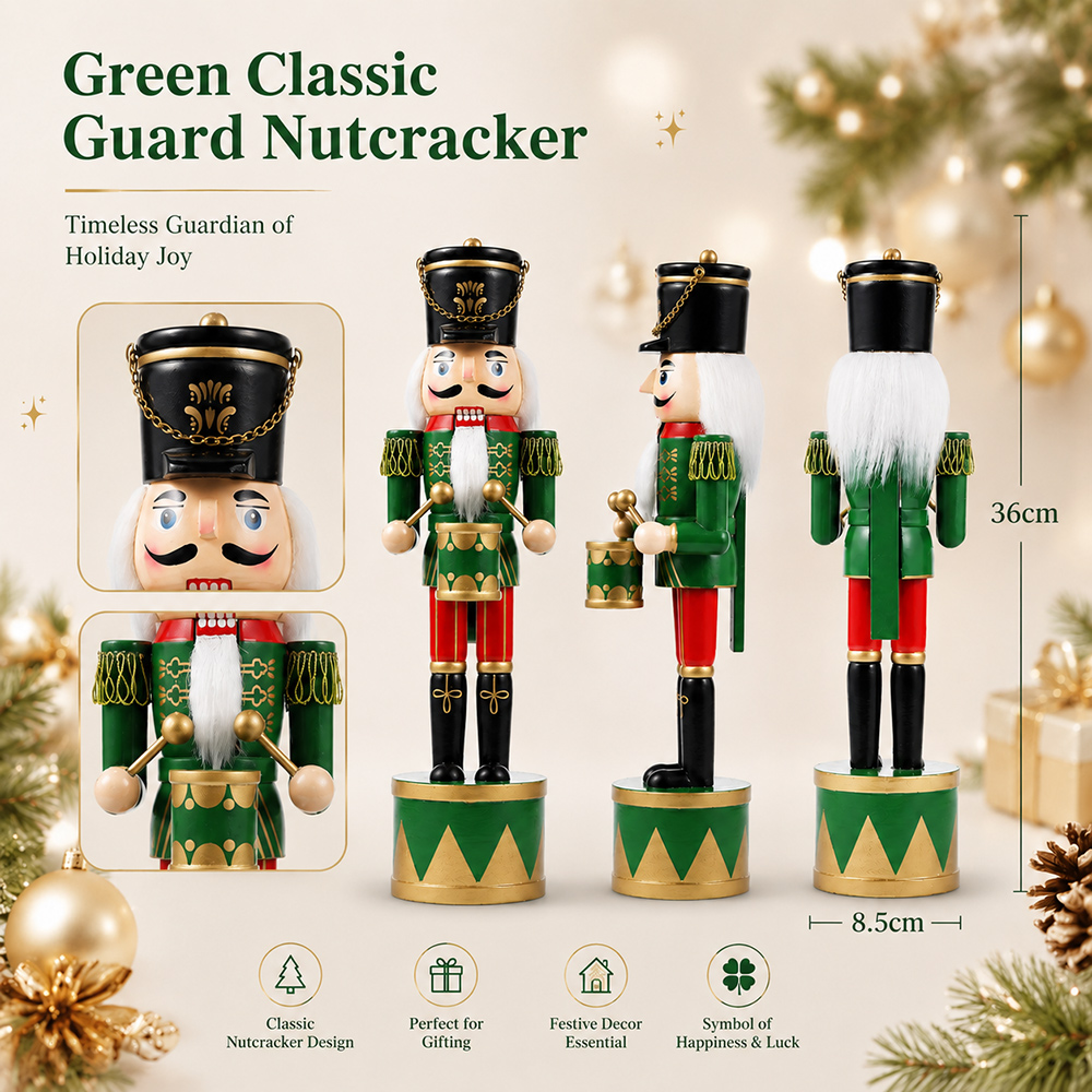 Новый деревянный Щелкунчик 36  – обзор и цена Nutcracker Figurine
