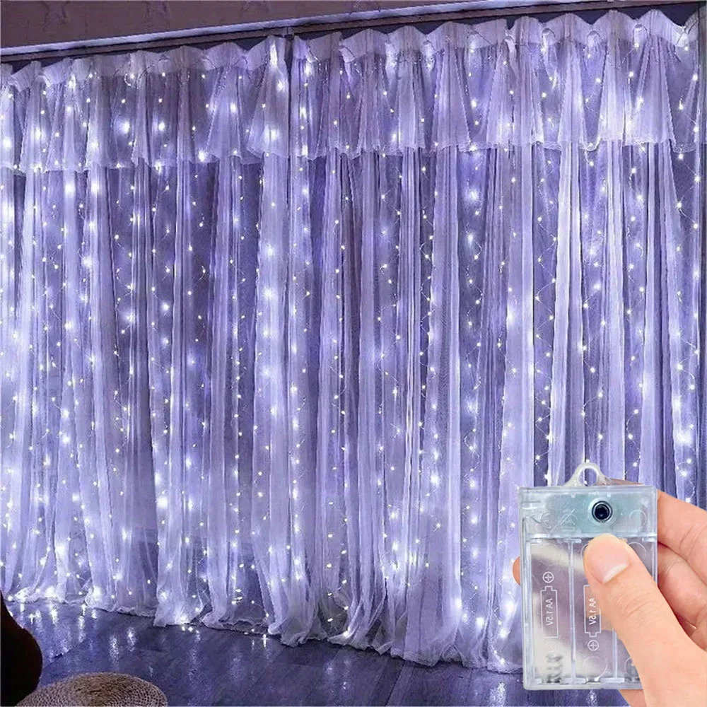 Светодиодная гирлянда-штора на – обзор и цена Led Fairy String Lights